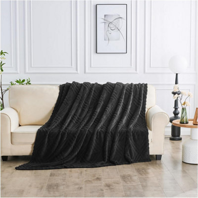 Large Sherpa Fleece Blanket Fluffy Throw For Sofas, Bed, Armchair