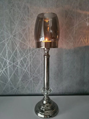 Large Silver Tealight Candle Holder