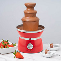 Large Size Chocolate Fountain Fondue Set with Party Serving Tray