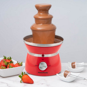Large Size Chocolate Fountain Fondue Set with Party Serving Tray