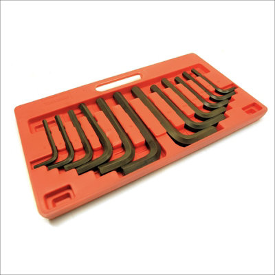 Large Sizes Jumbo Allen Hex Key Set Metric AF Imperial 12pc Set