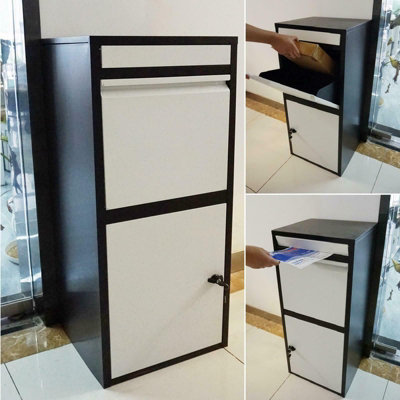 Large Smart Parcel Box Lockable Package Delivery Letter Post Storage Drop Box