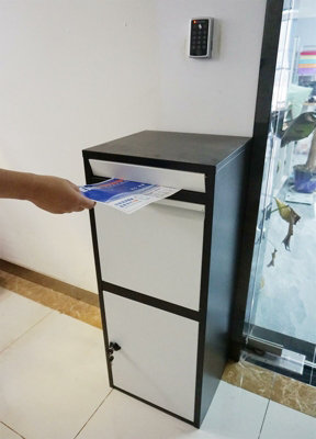 Large Smart Parcel Box Lockable Package Delivery Letter Post Storage Drop Box - 4