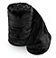 Large Soft Cuddly Faux Fur Warm Fleece Blanket Mink Throw Sofa Black