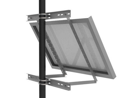 Large solar panel max 1000mm for 80mm pole mounting adjustable angle ...