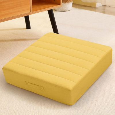 Large Square Floor Cushion for Adults Kids, Thick Foam, Washable