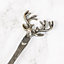 Large Stag Head Silver Serving Spoon