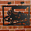 Large Steam Train Engine Garden Wall Art and Twin Solar Light