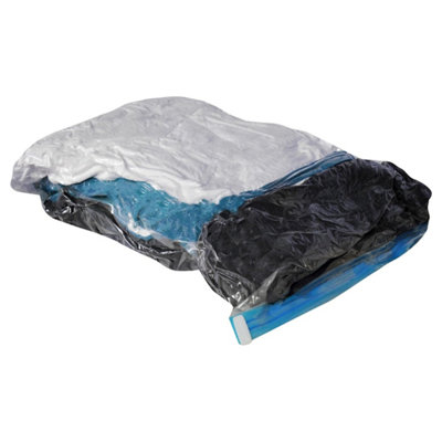 Large Storage Bag 74cmx130cm (Pack of 1) Vacuum Compression Zipper Storage Bags With Airtight Valve