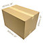 Large Strong Brown Cardboard Moving Storing Boxes L45.7cm x W30.5cm x H30.5cm - Pack of 20