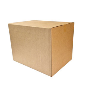 Large Strong Cardboard Moving Box (L61cm x W45cm x H45cm) Heavy Duty Double Wall Boxes - Pack of 5