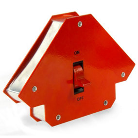 Large Switchable Multi-angle Welding Magnet for Holding Ferrous Sheets and Tubes in Place - 24kg Pull