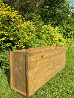 Large deals wooden planter