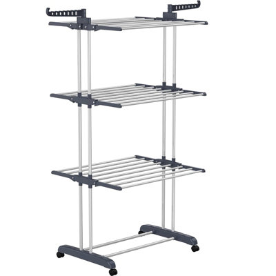 Large Tower Clothes Airer Tier Folding Drying Rack Towel Dryer
