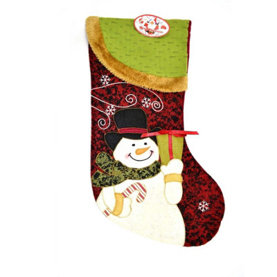 Large Traditional Deluxe Hand Crafted 3D Santa Stocking Sock Sack Christmas Xmas Gifts Bag Price Comparisons | Compare The Build