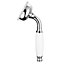Large Traditional Hand Held Bathroom Shower Handset with Chrome Head & Ceramic Handle