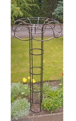 Large Tuteur Plant Border Support - Steel - L35.7 x W109 x H195 cm - Black