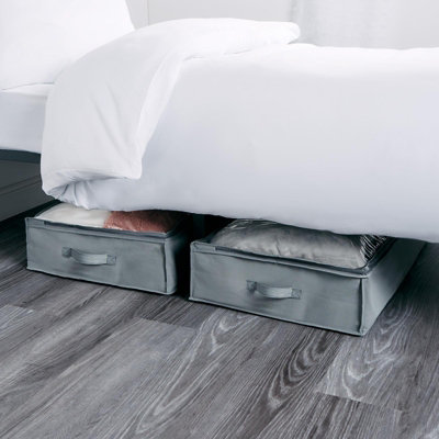 Large Underbed Storage Bags 2 Pack Clothes Shoes Organiser - 6