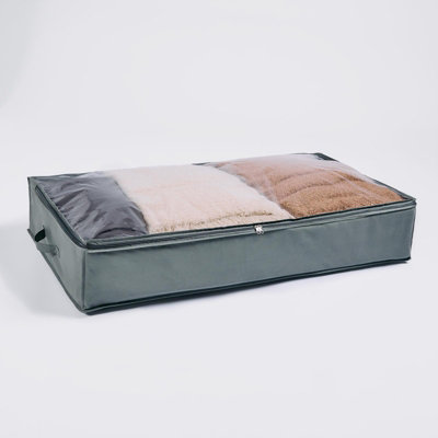 Large Underbed Storage Bags 2 Pack Clothes Shoes Organiser - 7