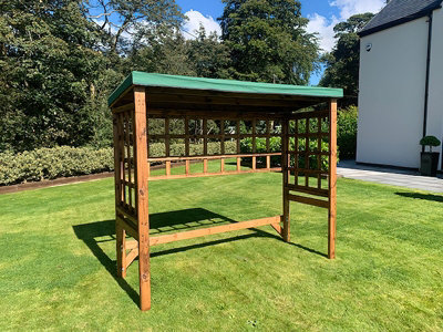 Large Universal Shelter - Redwood - L92 x W225 x H194 - Green