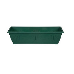 Large Venetian Patio Planter Trough Plant Pot 60cm Plastic Green Colour Pot