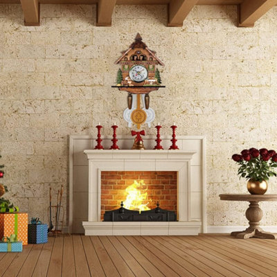 Large Vintage Wooden Cuckoo Clock for Living Room Bedroom or Office