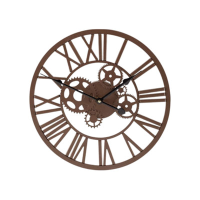 Large Wall Hanging Cog Design Clock
