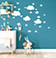 Large White Cloud Wall Stickers