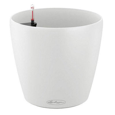 Large White Plastic Self-watering Round Plant Pot (Dia)60 (H)56 cm, LECHUZA CLASSICO Color