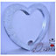 Large White Silver Heart Mirror Antique Style 67x58cm