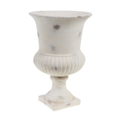 Large White Urn Indoor Flower Pot Outdoor Garden Planter