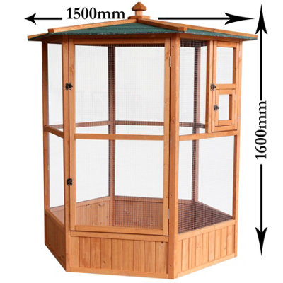 Large Wooden Aviary Bird House - 3