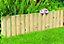 Large Wooden Garden Fixed Panels Log Roll Border Lawn Edging 300mm high Pack of 3