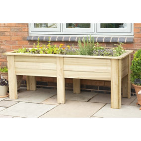 Large Wooden Kitchen Garden Planter - 1.8m Grow Your Own