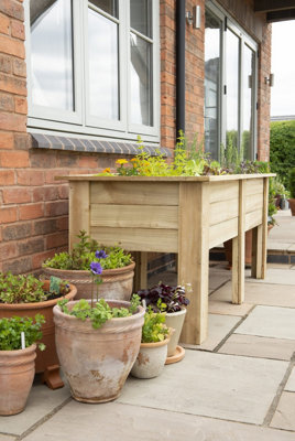 Curated visual reference: Gallery Detail: Large Wooden Kitchen Garden Planter