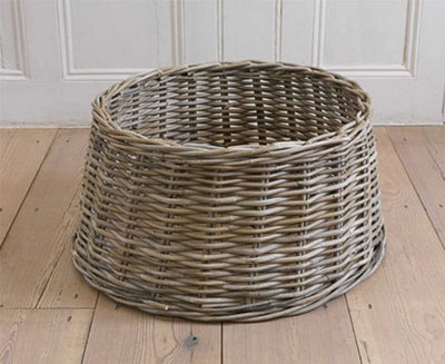 Large Woven Tree Skirt - Basket Style Christmas Tree Base - Measures H30cm x Top Dia.50cm, Base Dia. 60cm Price Comparisons | Compare The Build