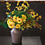 Large Zinc Jug - Rustic Vintage Style Bronze Coloured Vase for Artificial Flower Stem Bouquet Arrangements - Measures 28 x 20cm