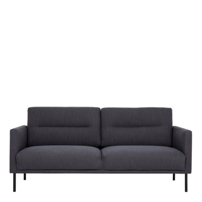 Larvik 2.5 Seater Sofa - Anthracite - Black Legs