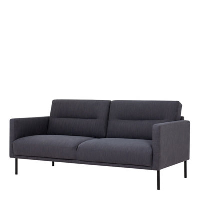 Larvik 2.5 Seater Sofa - Anthracite - Black Legs