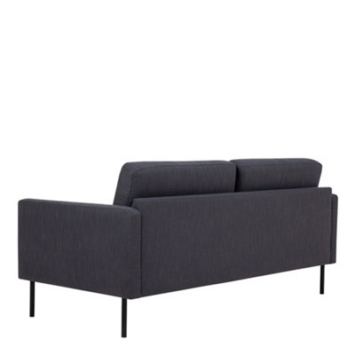 Larvik 2.5 Seater Sofa - Anthracite - Black Legs