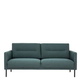 Larvik 2.5 Seater Sofa - Dark Green - Black Legs