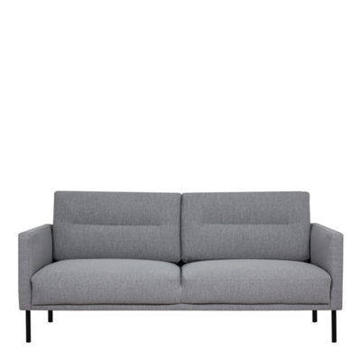 Larvik 2.5 Seater Sofa - Grey - Black Legs