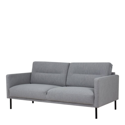 Larvik 2.5 Seater Sofa - Grey - Black Legs