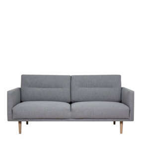 Larvik 2.5 Seater Sofa - Grey - Oak Legs