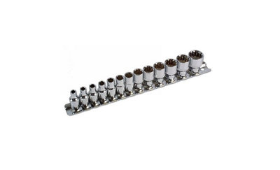 Laser 3592 13pc Alldrive Socket Rail Set 1/4" Drive M4-M14