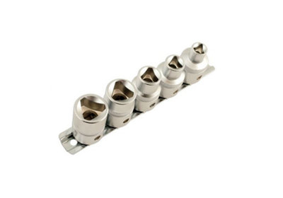 Laser 5683 5pc Triangular Socket Rail Set 1/2