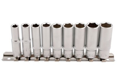 Laser 5692 9pc AF Deep Socket Rail Set 1/4