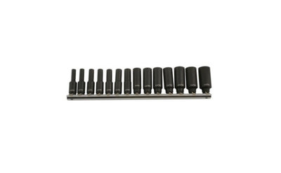 Laser 5962 14pc Deep Impact Socket Rail Set 1/4" Drive 4-15mm