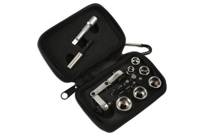 Laser 6945 17pc Mini Flexi Ratchet Socket & Bit Set 1/4" Drive