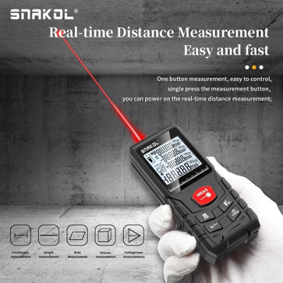 Laser Distance Meter Digital Rangefinder Tape Measure